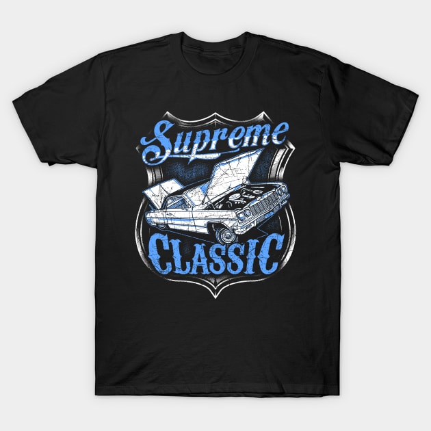 Supreme Classic Low Rider Car Design T-Shirt by Jonny1223